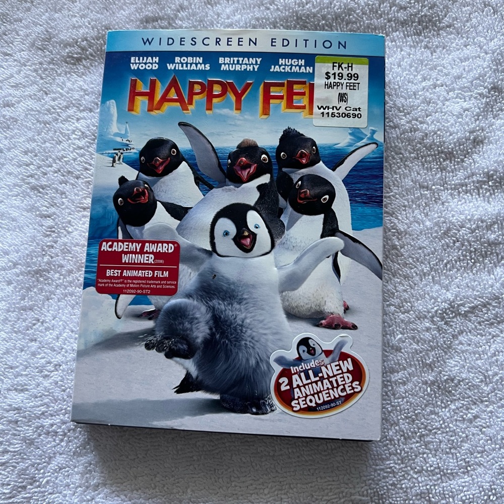 Happy Feet (DVD, 2007, Widescreen).